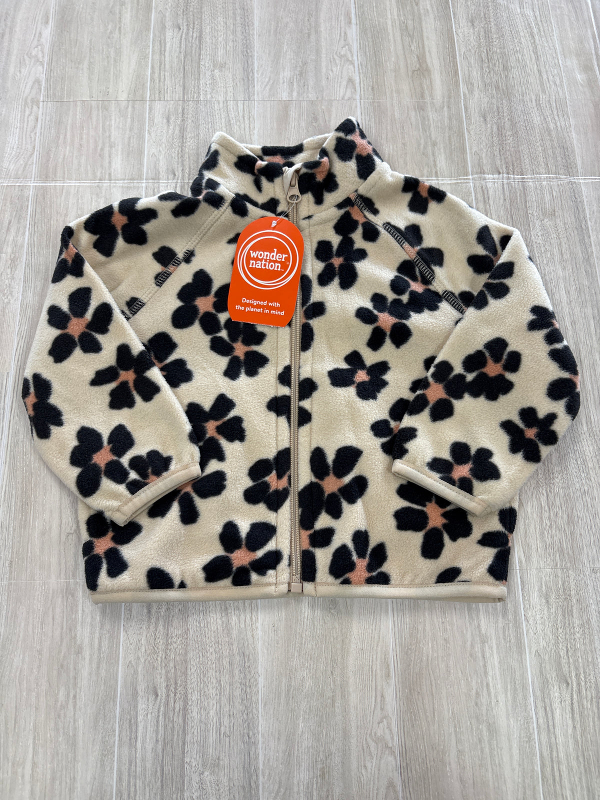 NWT 12m Soft Leopard Zip Up Jacket