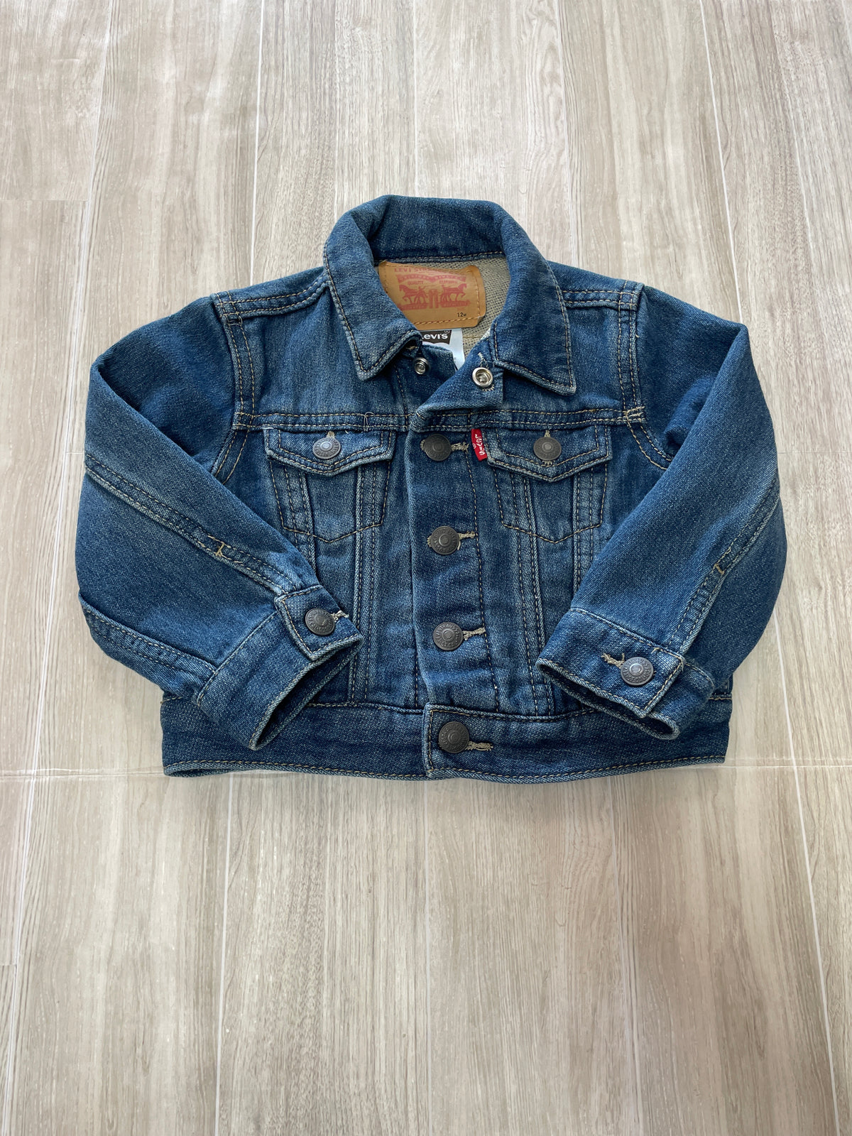 12m Levis Medium Wash Soft Denim Jacket