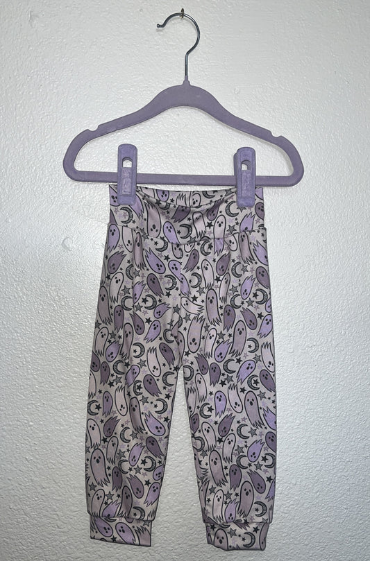 QK 12-18M Lavender Ghosts Lounge Pants