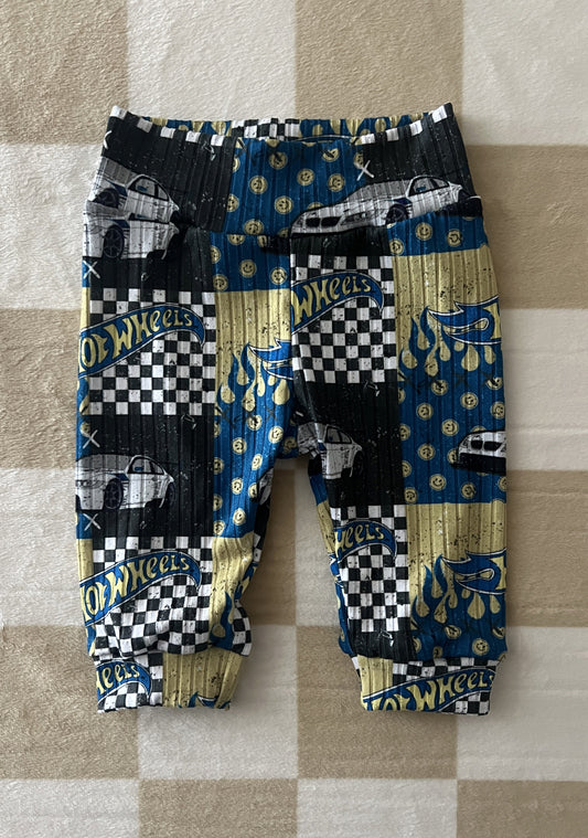 QK 0-3M Blue Hot Wheels Lounge Pants