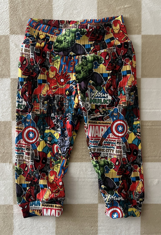 QK 6-9M Superhero Collage Lounge Pants