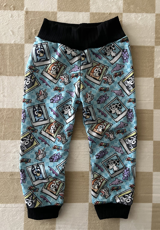 QK 18-24M Blue Dog Photo Lounge Pants