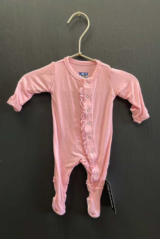 Newborn Kickee Pants Pink Pajama