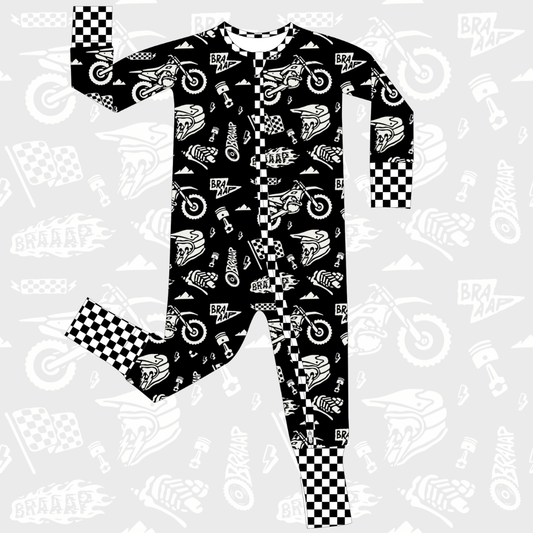 Strictly Wild - Lightning Speed Zip Up Pajamas : 18-24M