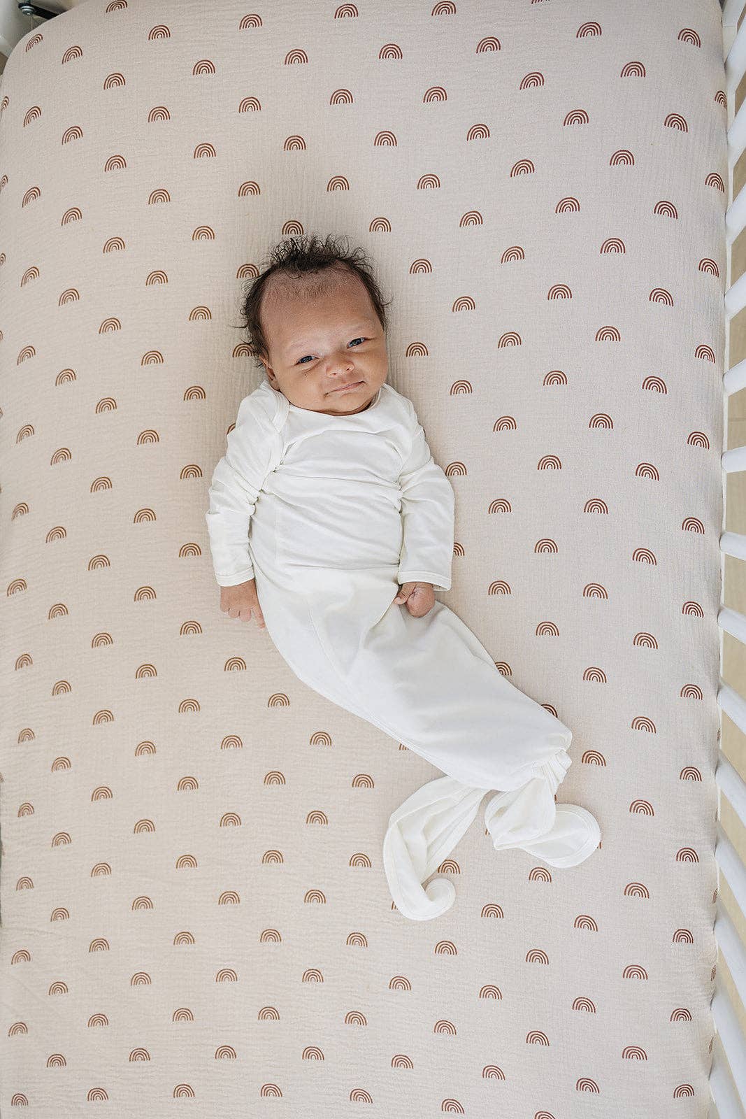 Marlowe & Co Rainbow Cotton Muslin Crib Sheet