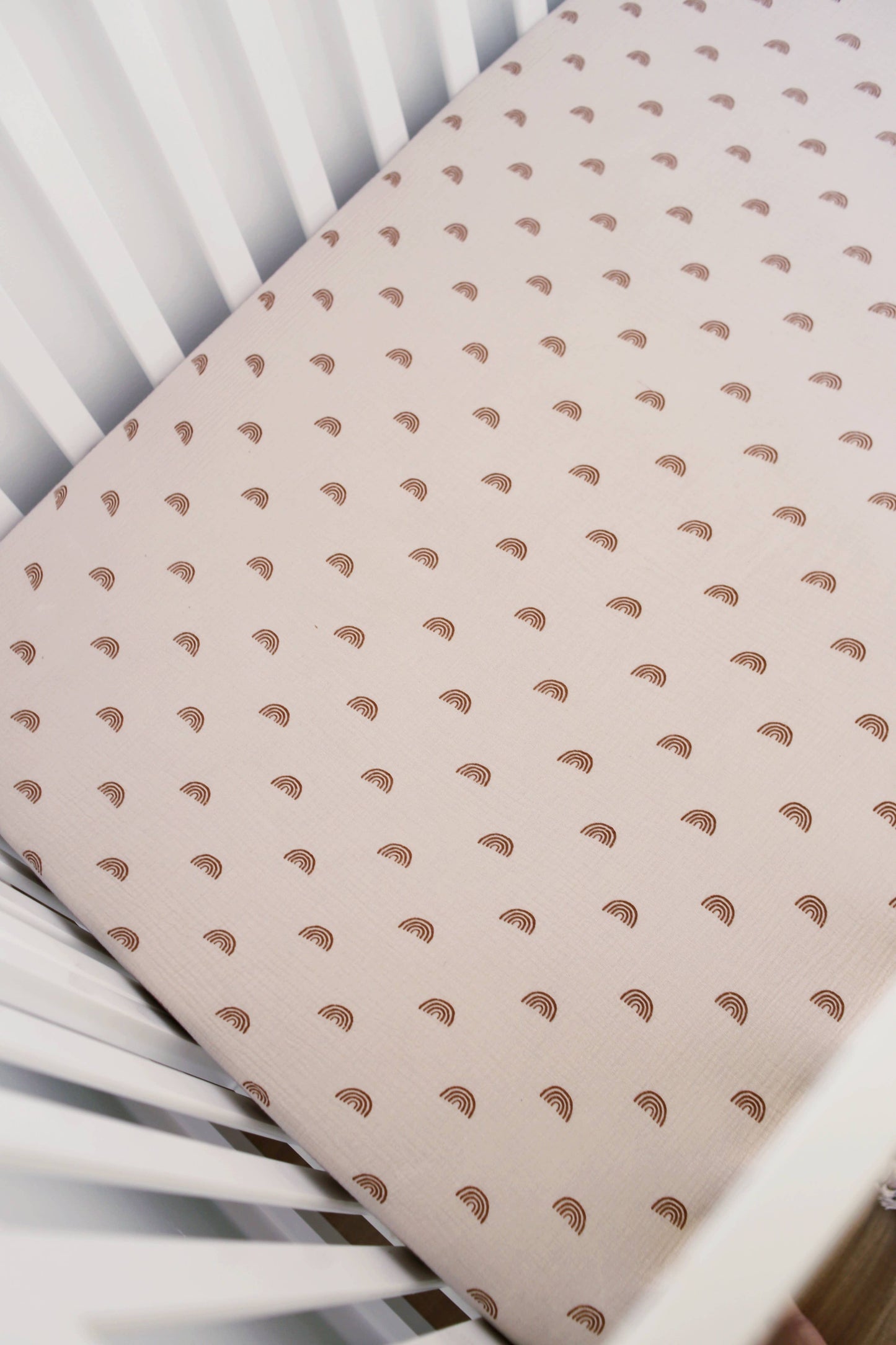 Marlowe & Co Rainbow Cotton Muslin Crib Sheet