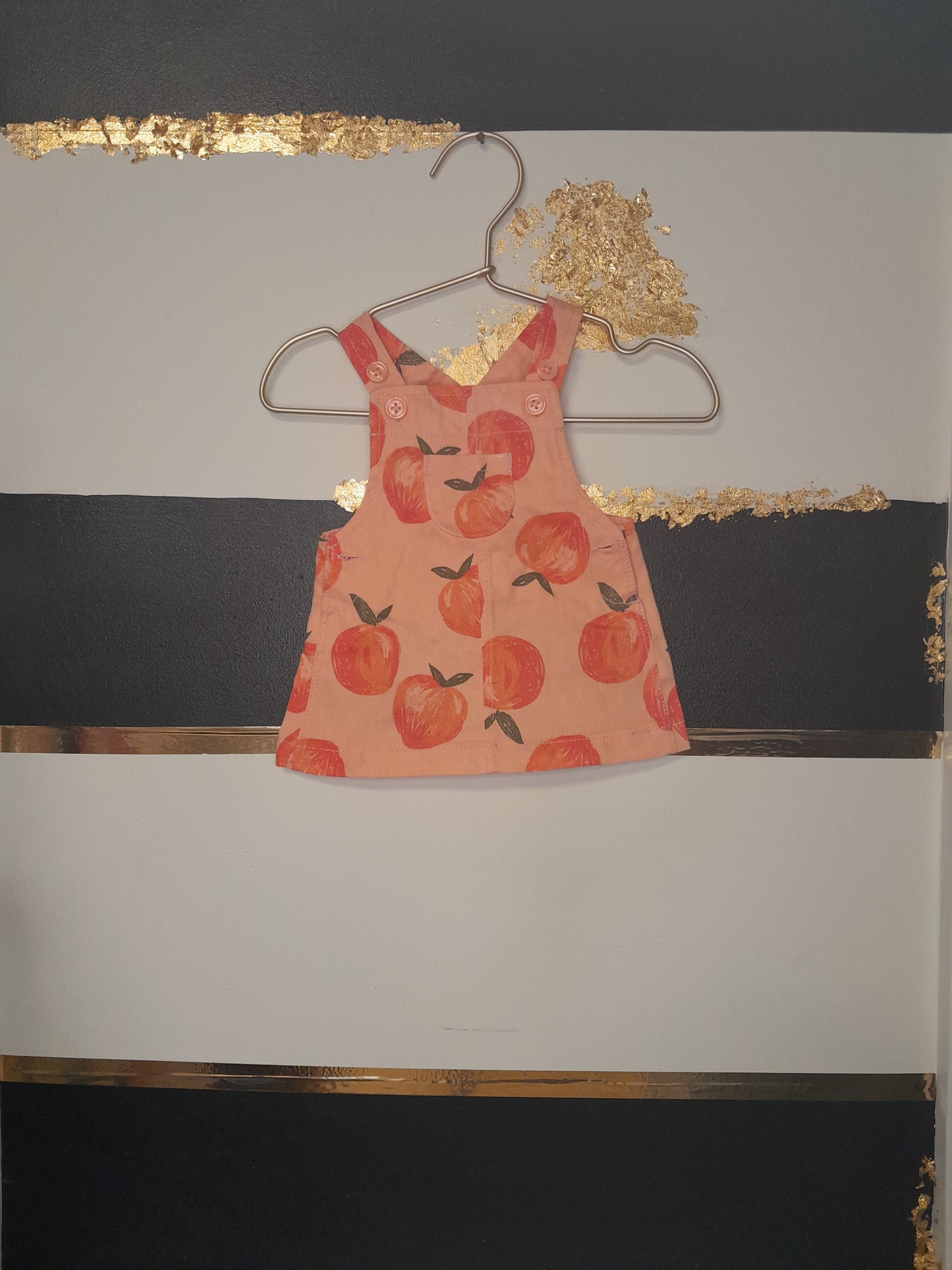 Carters Peach Overall Dress