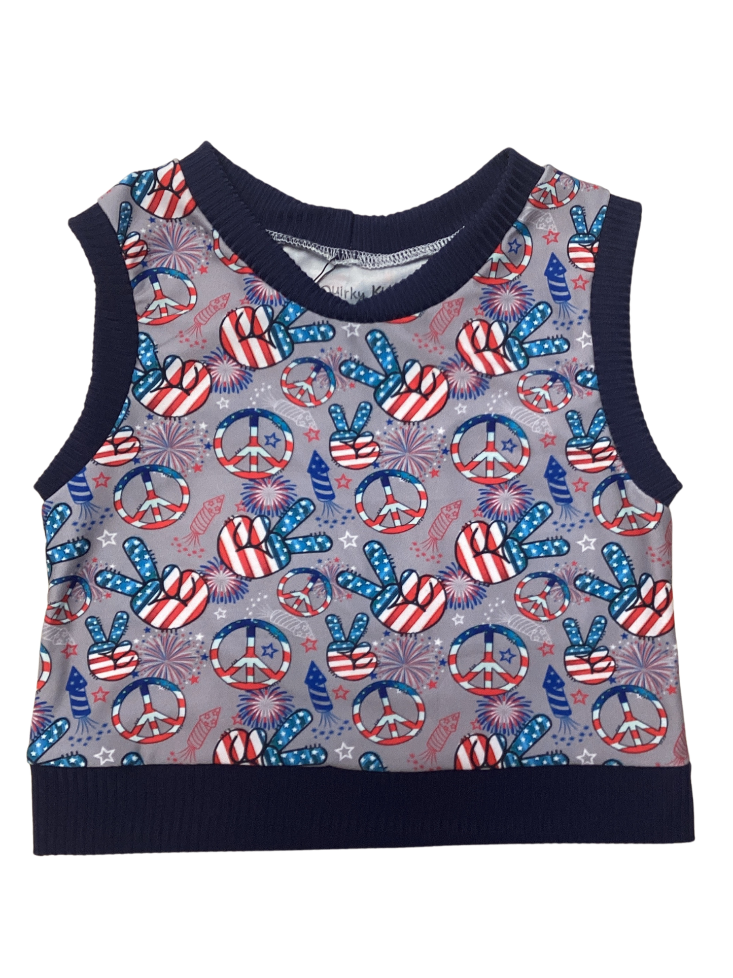Fireworks and Peace Signs Baggy Tank